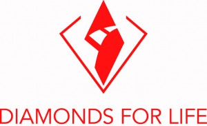 Diamonds for life red logo